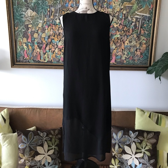 Forever 21 Dresses & Skirts - Minimalist black chiffon maxi dress M